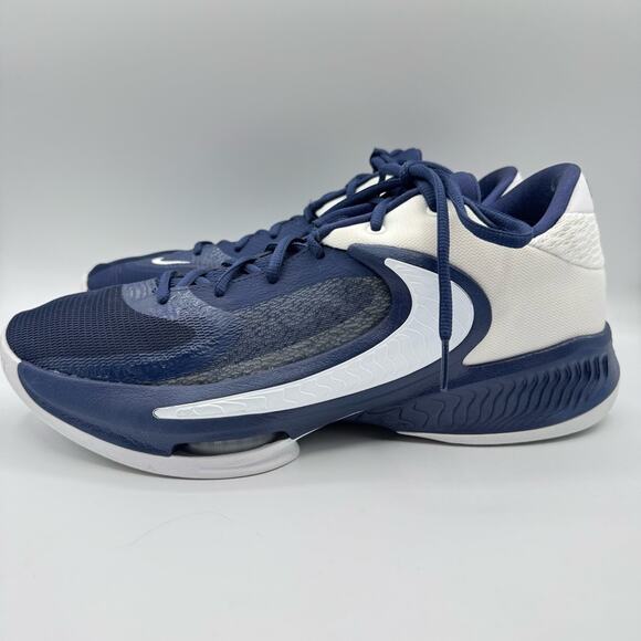 Nike Zoom Freak 4 TB Midnight Navy White High Top Basketball Sneakers Men’s 11.5